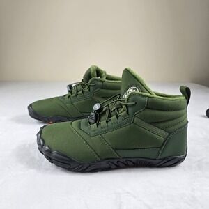 Hike Outdoor Barefoot Winter Boots Green Fleece Lined Size Mens 9/Womens's 10